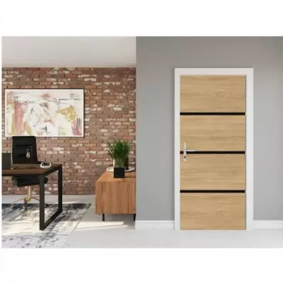 Kit de rénovation de porte en chêne naturel - NORDLINGER PRO