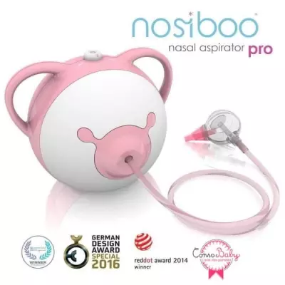NOSIBOO Pro Mouche bébé électrique - Rose, facile à utiliser