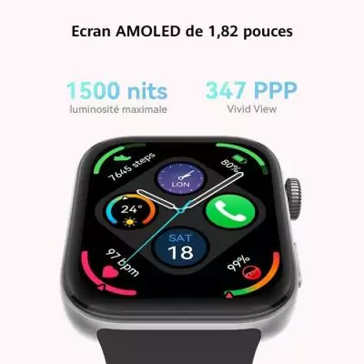 Montre connectée - Huawei - Watch Fit 3 - Ecran AMOLED de 1,82 - Noir