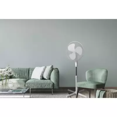 Ventilateur sur pied Oceanic 45W - Diamètre 40 cm - Blanc