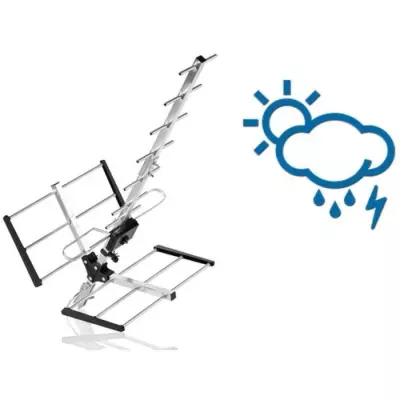 Antenne TV Extérieure Amplifiée ONE FOR ALL SV9354 - Professionnelle