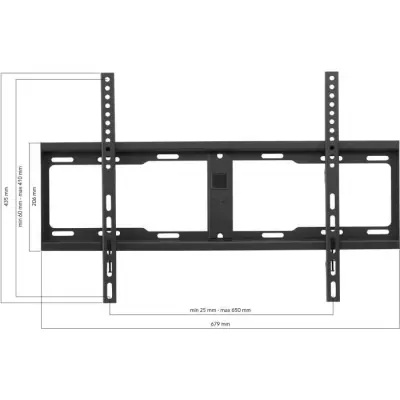 Support mural TV inclinable pour écran de 81 à 229 cm : robustesse jusqu'à 100kg