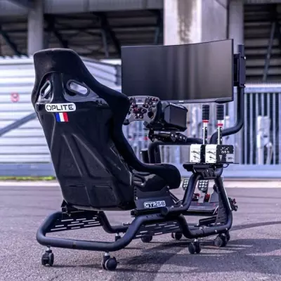 Cockpit de simulation racing OPLITE GTR S8 Infinity - Ultra compact
