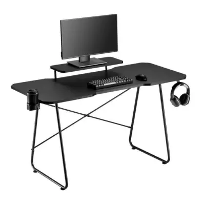 Bureau Gaming OPLITE ATIKA T10 XL Noir - Design Noir Élégant