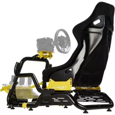 Cockpit de simulation racing OPLITE GTR S8 Elite Force Jaune - Haute Performance