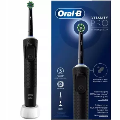 Brosse à Dents Électrique Oral-B Vitality Pro Noire - Performances Exceptionnelles