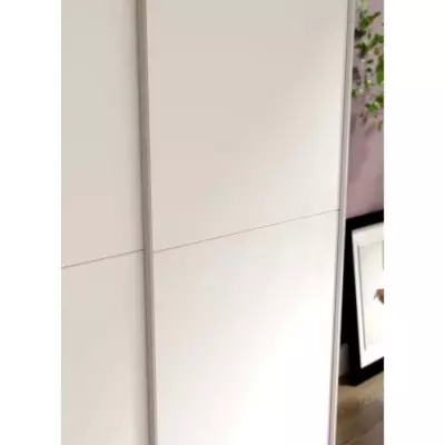 Armoire 2 portes coulissantes blanc mat - Design éco-responsable