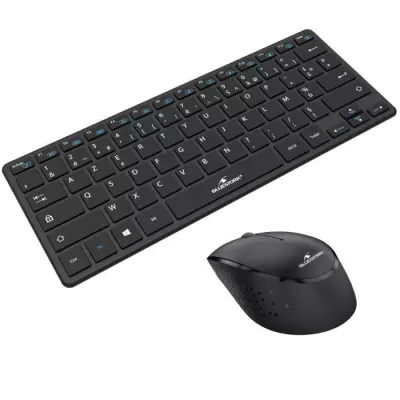 Pack Clavier Souris Sans Fil Compact Noir - BLUESTORK