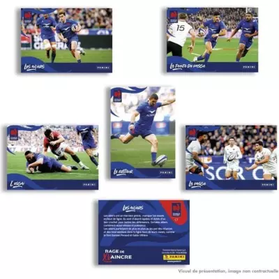 Collection officielle de stickers et cartes RUGBY EDF - Blister 12+1 pochettes PANINI