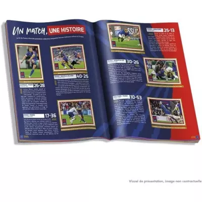 Coffret Collector Rugby Equipe de France-Rage de Vaincre 1 Album + 18 Pochettes + 3 Cartes - PANINI