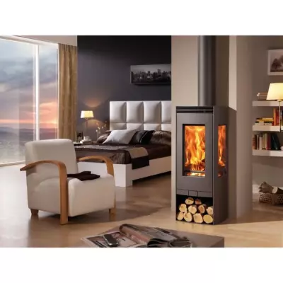 Poêle à bois PANADERO Alba Ecodesign 9,5 kW - Bûches 50 cm