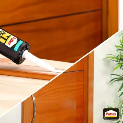 PATTEX Ni clou ni vis Fix Idéal Bois - Lot de 2 +1 gratuite