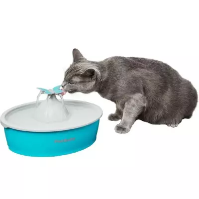 Fontaine pour animaux PETSAFE Drinkwell Papillon 1,5 L - Bleu et Gris - Intérieur