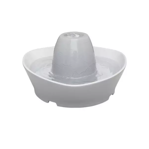 PetSafe - Fontaine en Céramique StreamSide pour Animaux de Compagnie 1,8 L - idéal pour chat et petit chien,Silencieuse, eau