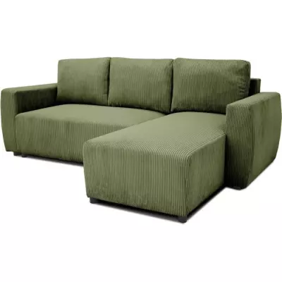 Canapé d'angle convertible réversible PHARELL - Kaki Canapé d'angle convertible réversible PHARELL - Kaki
