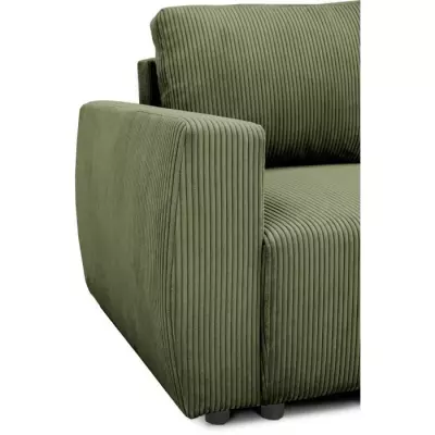 Canapé d'angle convertible réversible PHARELL - Kaki Canapé d'angle convertible réversible PHARELL - Kaki