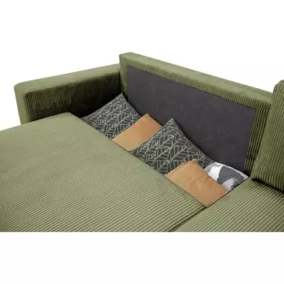 Canapé d'angle convertible réversible PHARELL - Kaki Canapé d'angle convertible réversible PHARELL - Kaki