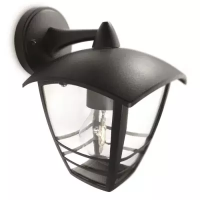 Lanterne murale extérieure PHILIPS Creek en Aluminium Noir
