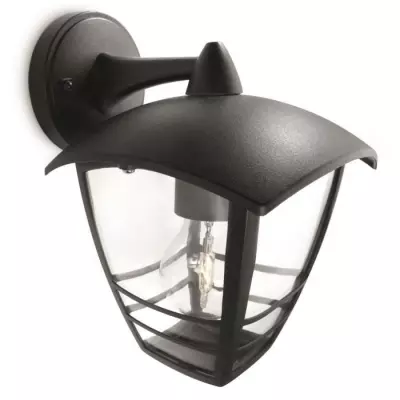Lanterne murale extérieure PHILIPS Creek en Aluminium Noir