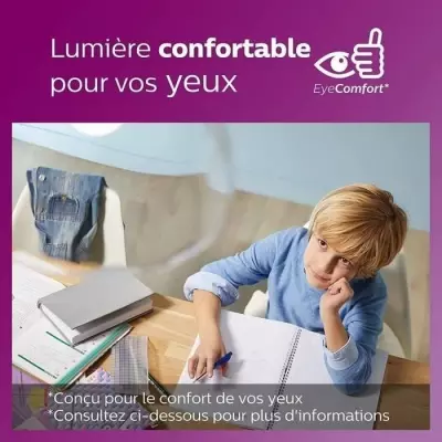 Philips: 6 ampoules E27 LED transparentes 60W, blanc chaud