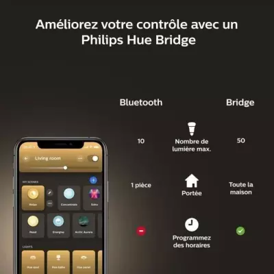 Ampoule Philips Hue White Ambiance, 100W équivalent