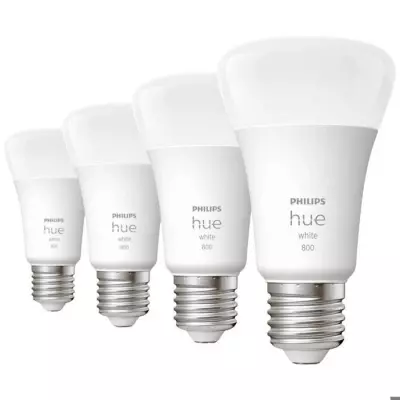 Ampoules LED connectées Philips Hue White E27 - Pack de 4