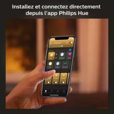 Ampoules LED connectées Philips Hue White E27 - Pack de 4