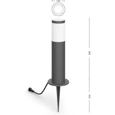 Pack de 3 bornes extérieures PHILIPS Garden Link - Éclairage de jardin design Pack de 3 bornes extérieures PHILIPS Garden Link - Éclairage de jardin design