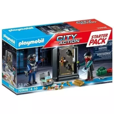 Pack de démarrage Playmobil 70908 Policier cambrioleur de coffre-fort