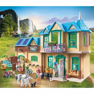 Jeux d'équitation PLAYMOBIL 71351 - Cascade & Chevaux - 264 pièces