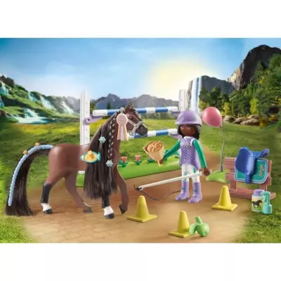 Horses of Waterfall: Zoe & Blaze avec parcours d'obstacles