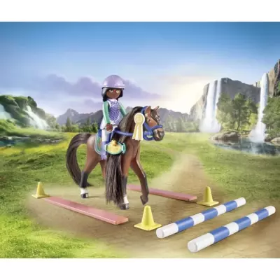 Horses of Waterfall: Zoe & Blaze avec parcours d'obstacles