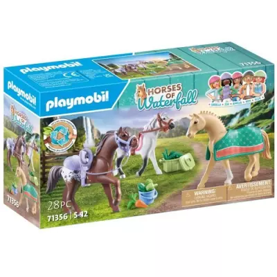 Figurines de chevaux Playmobil - Horses of Waterfall, 28 pièces