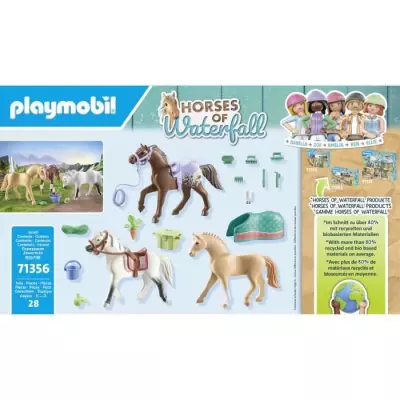 Figurines de chevaux Playmobil - Horses of Waterfall, 28 pièces