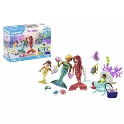 Jeux PLAYMOBIL 71469 Famille de sirènes : Univers miniature enchanté Jeux PLAYMOBIL 71469 Famille de sirènes : Univers miniature enchanté