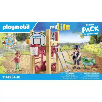 Jeu de rôle créatif : Charpentier avec tourelle de jeu PLAYMOBIL 71475 - My Life