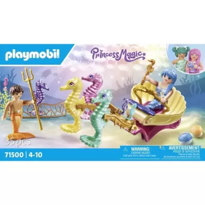 Calèche sirènes et hippocampes: Univers miniature, dimensions compactes