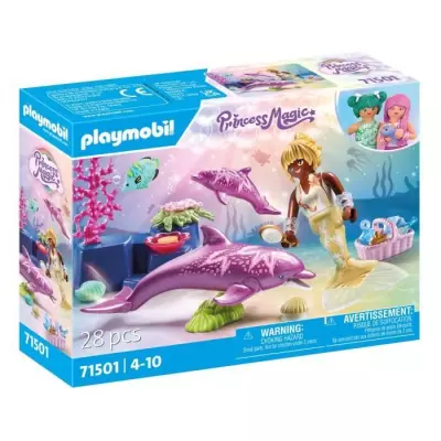 Découvrez Playmobil 71501: Sirène avec dauphins!