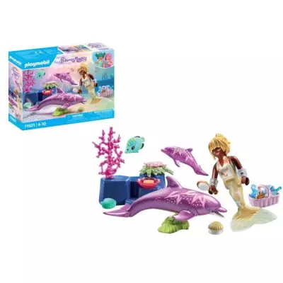 Découvrez Playmobil 71501: Sirène avec dauphins!