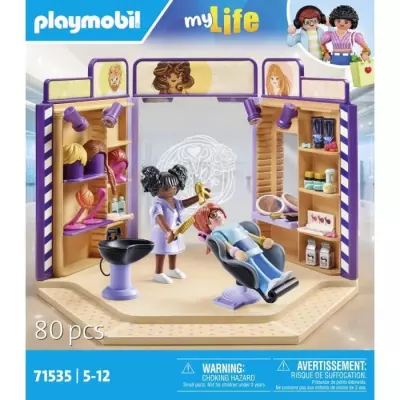 Salon de coiffure miniature Playmobil - Dimensions compactes Salon de coiffure miniature Playmobil - Dimensions compactes
