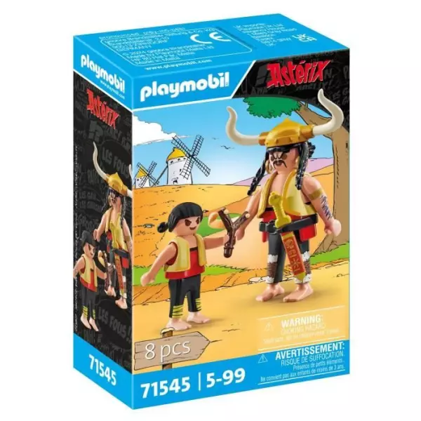 PLAYMOBIL 71545 Soupalognon y Crouton et Pepe, Personnages d'Astérix, Des 5 ans