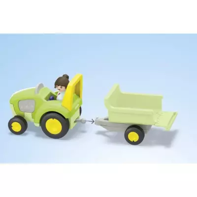 Ferme tracteur et animaux PLAYMOBIL Junior 71656 - Pour bébé et enfant