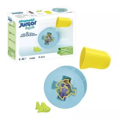 Roue aquatique PLAYMOBIL Junior: jeu avec bébé requin Roue aquatique PLAYMOBIL Junior: jeu avec bébé requin