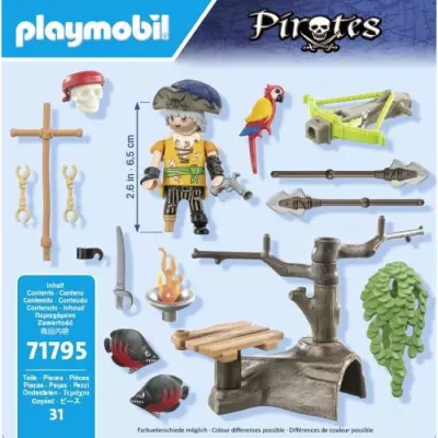Jeu PLAYMOBIL Pirates: Vise les poissons avec ton arbalète Jeu PLAYMOBIL Pirates: Vise les poissons avec ton arbalète