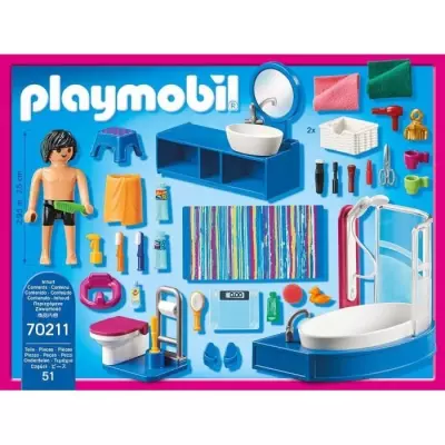 Découvrez la salle de bain PLAYMOBIL 70211 Découvrez la salle de bain PLAYMOBIL 70211