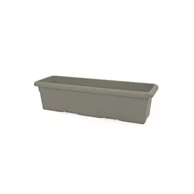 Jardinière rectangulaire PLASTIKEN - 80 x 33 cm - Taupe Jardinière rectangulaire PLASTIKEN - 80 x 33 cm - Taupe