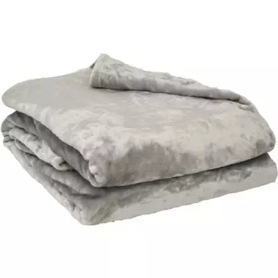 Plaid microflanelle 130x170 cm Perle - Douceur et chaleur assurées
