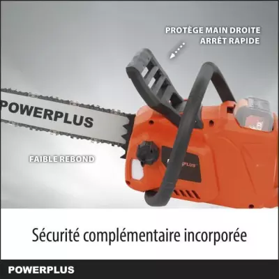 Tronçonneuse sans fil Dual Power POWDPG7576 - 40V, Guide 350mm