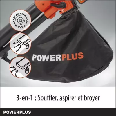 Souffleur de Feuilles 3-en-1 sans Fil - POWDPG75270