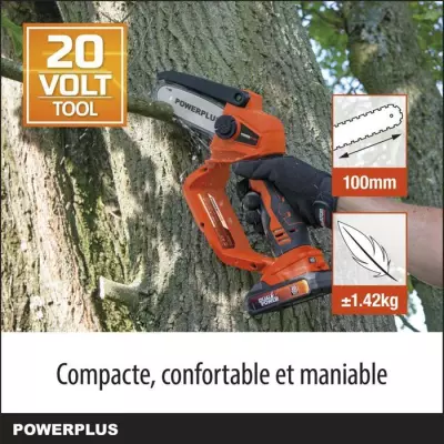 Tronçonneuse à Batterie POWDPG7572 - Compacte et Puissante
